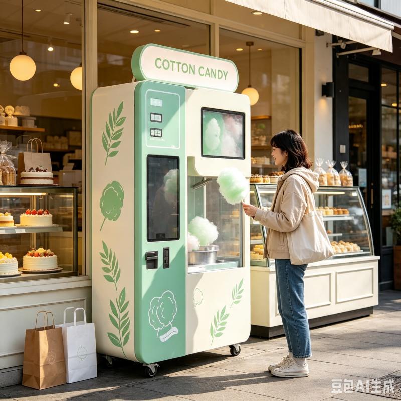Candy Floss Machine - Máquina expendedora automática de algodón de
