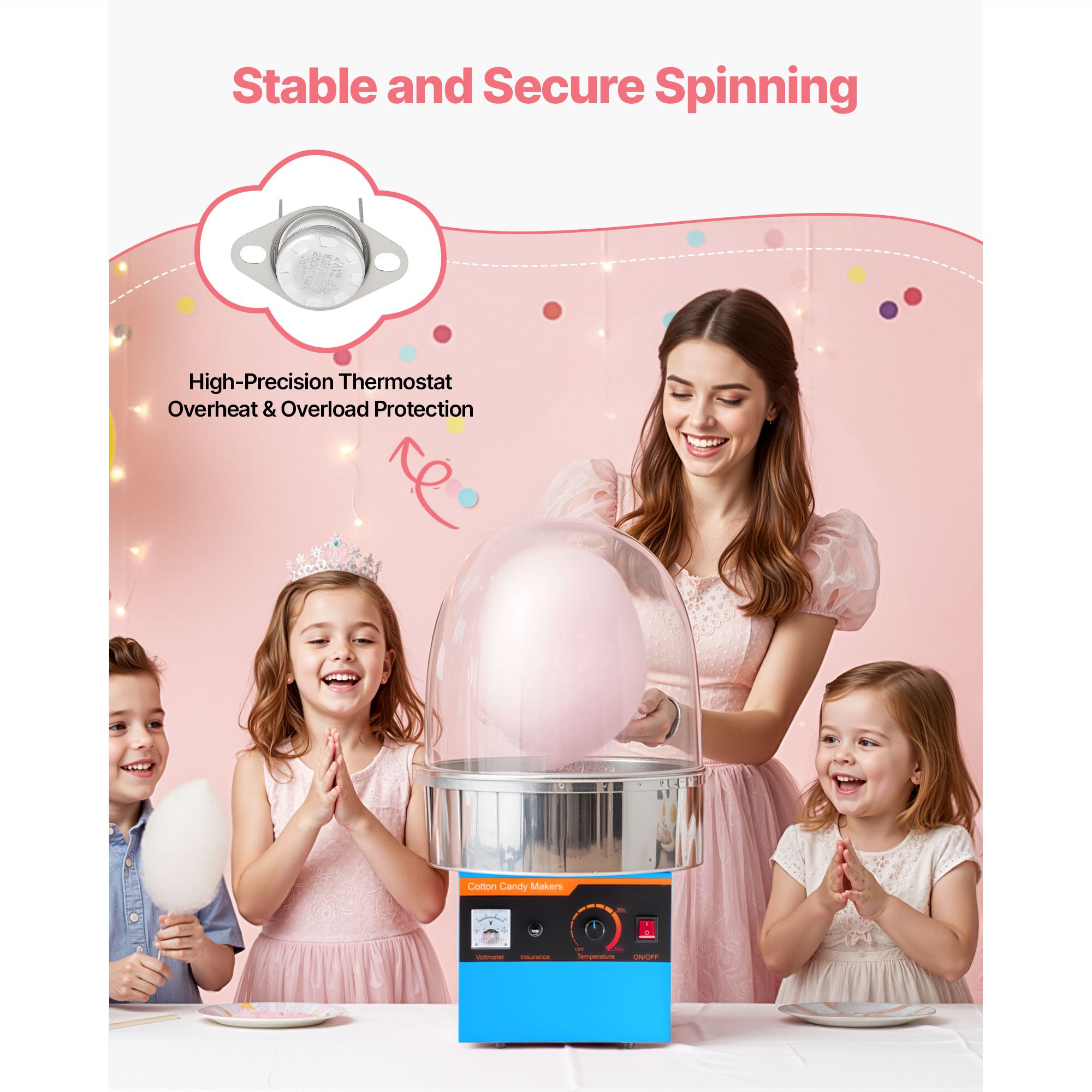 Máquina Eléctrica para Algodón - Candy Floss Machine reseña y precio