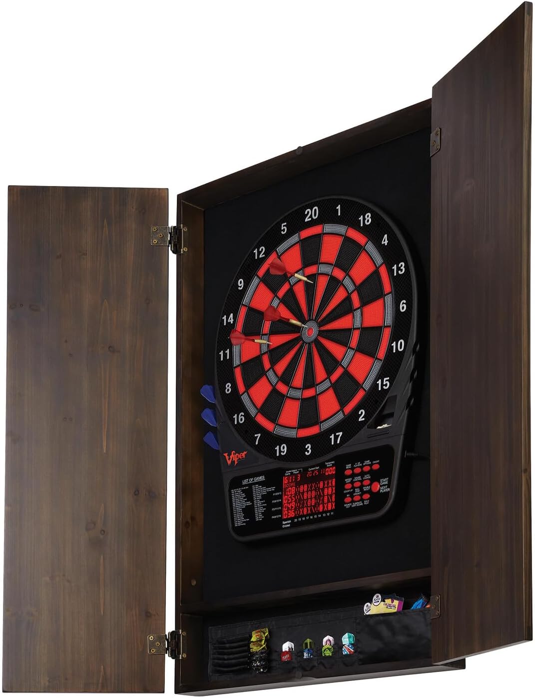 ^Paquete de juego Viper Metrop - Electronic Dartboard Cabinet reseña y precio